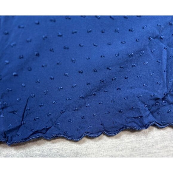 Maeve‎ Womens Blue Textured Swiss Dot Blouse Size US 8  Rayon - Picture 5 of 7
